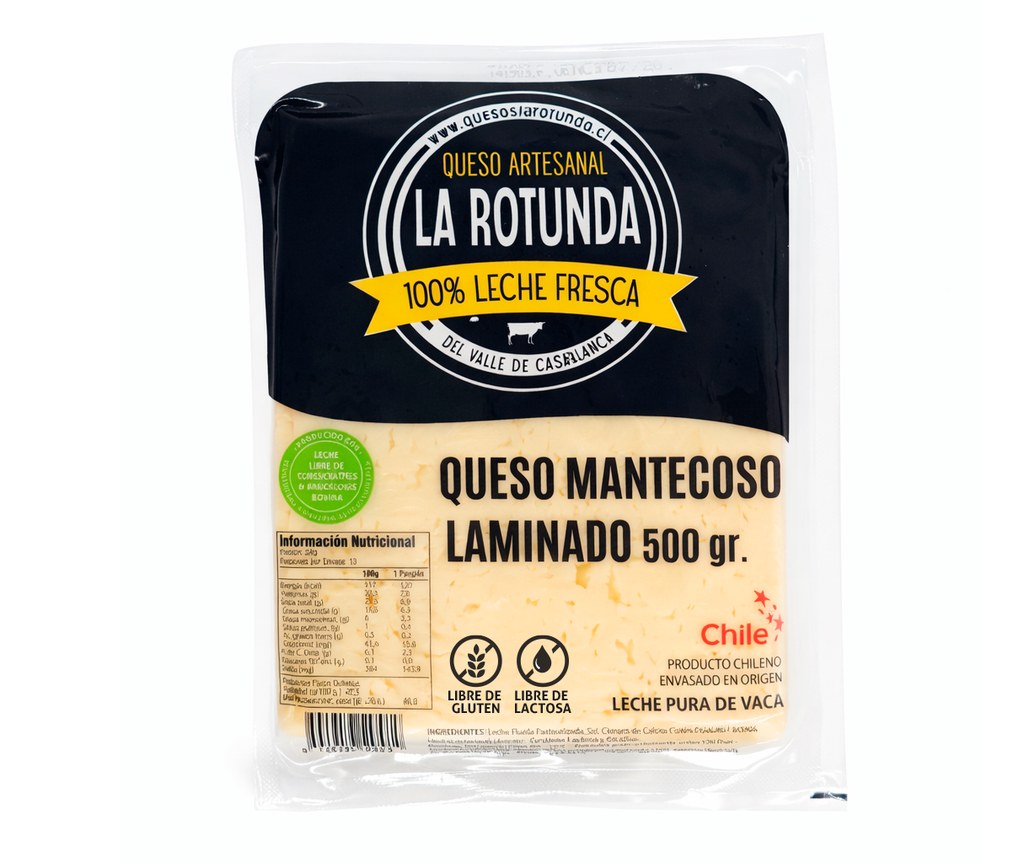 Queso Mantecoso Laminado 500 gr