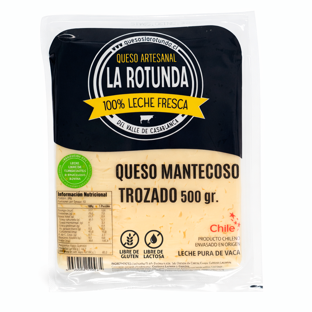 Queso Mantecoso Trozado 500gr